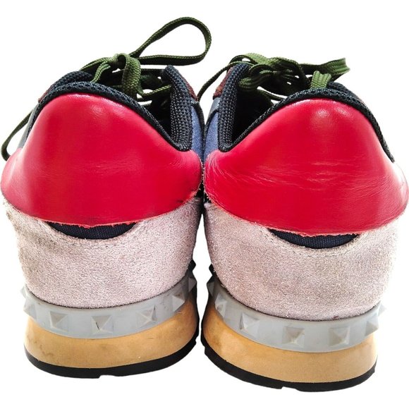 975203T Valentino Garavani Shoe Men Sneakers Camouflage Multicolor Calf Leather - Picture 3 of 10